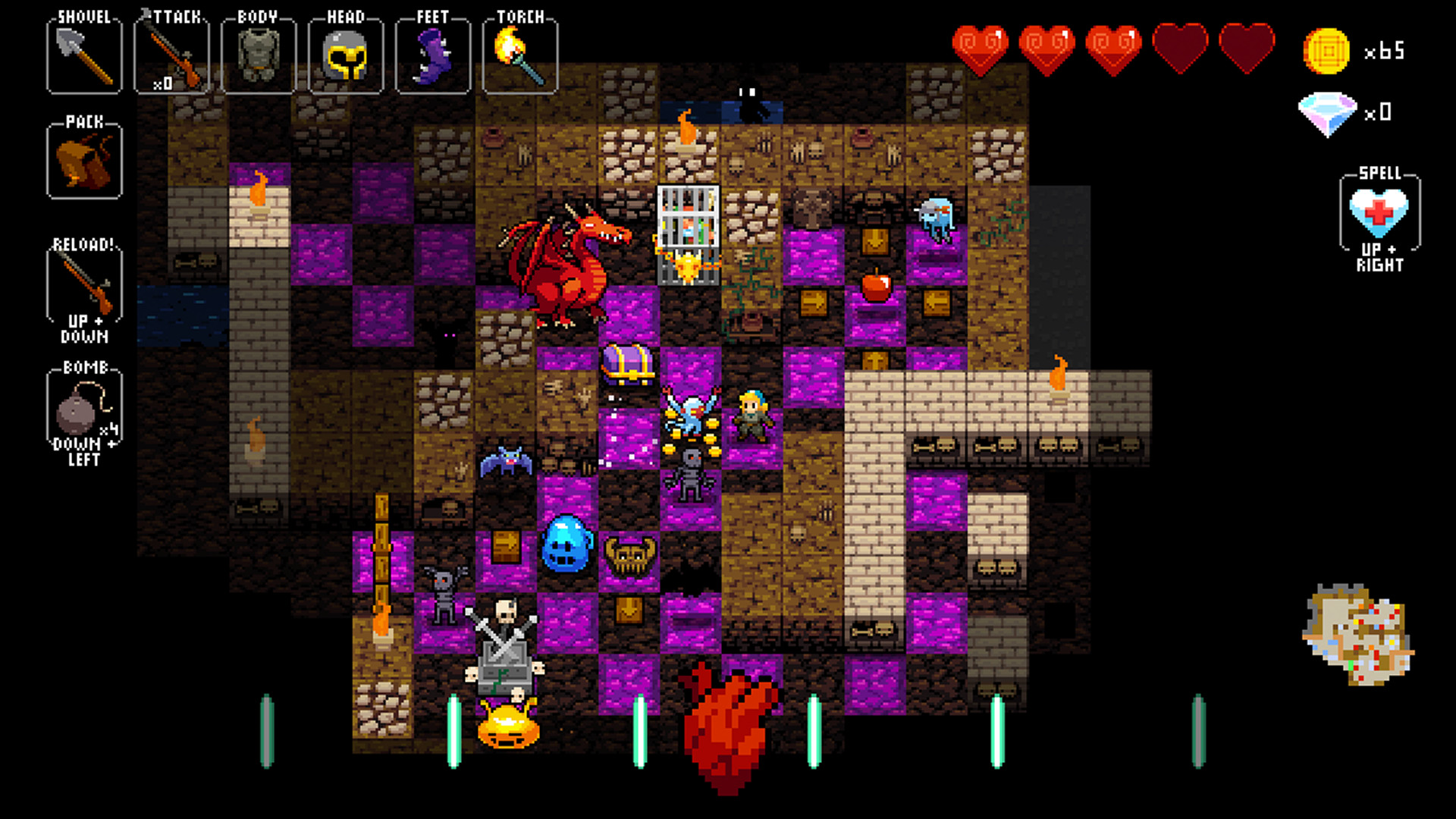 Crypt of the NecroDancer is a different game depending what language you speak